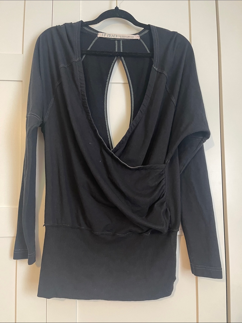 Free People Beach Swim Cover Black - One Size